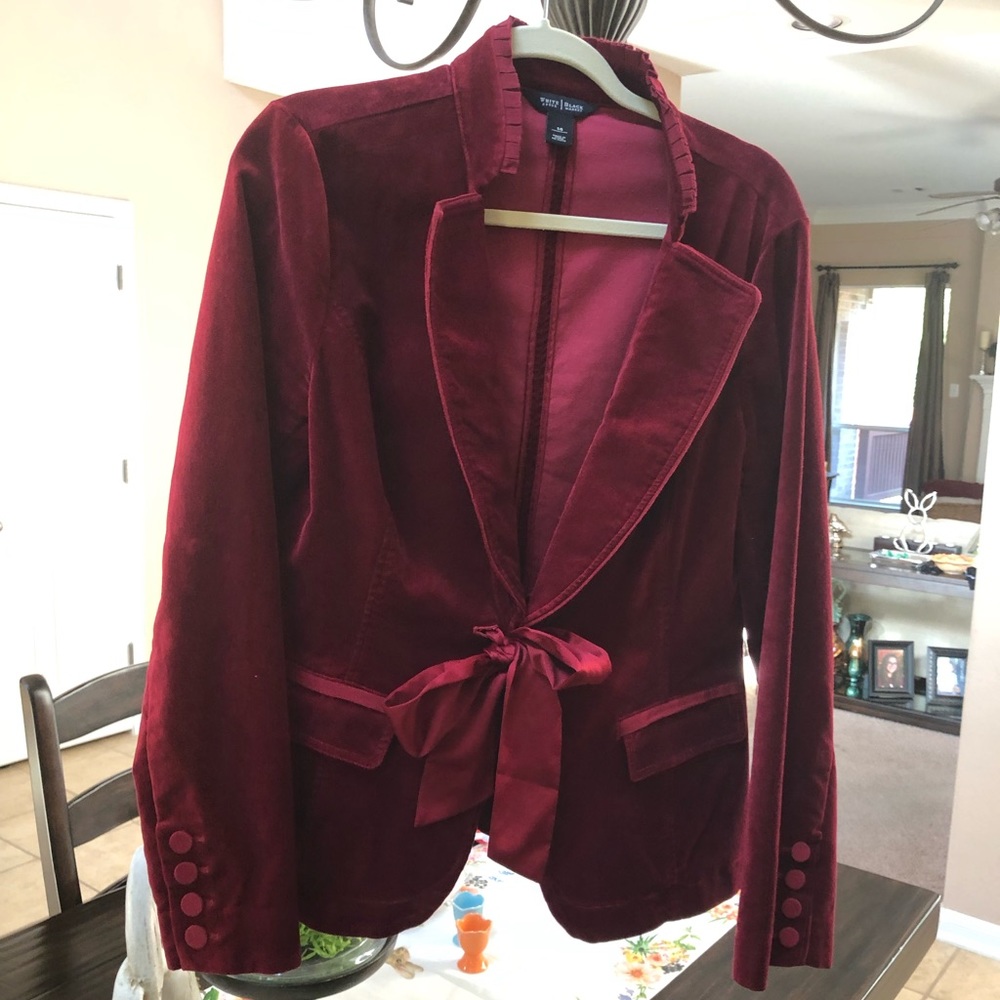 WHBM Velvet Blazer